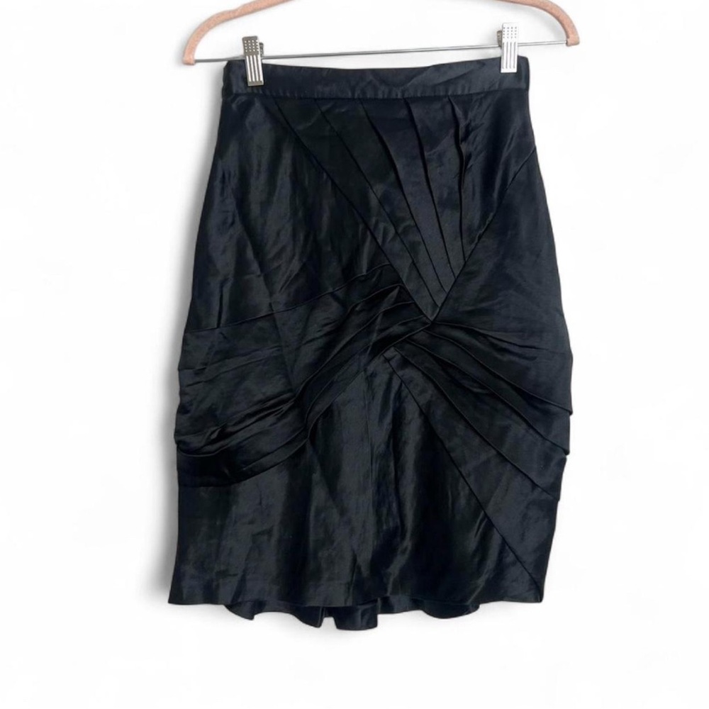 Vintage Proenza Schouler silk layer high waisted midi pencil skirt 2